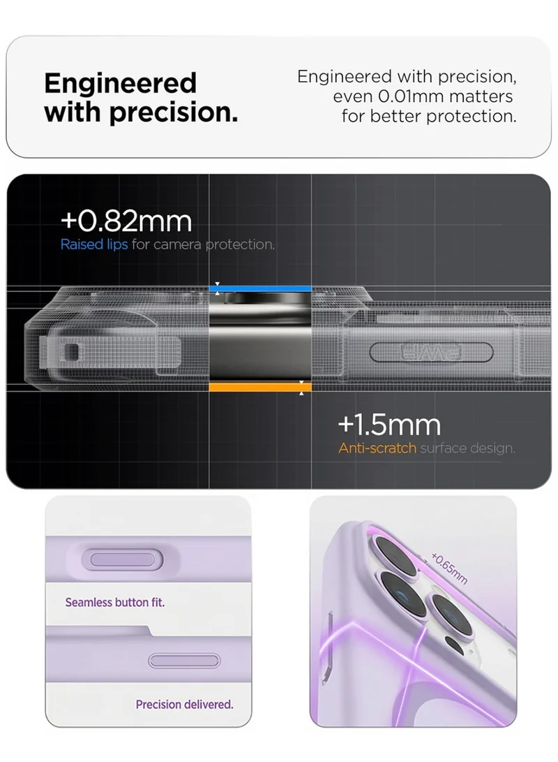 Mobcos Mobcos iPhone 17 Pro Purple Elite Ring Mobcos iPhone 17 Pro Purple Elite Ring Premium Silicone Magnetic Wireless Charging Case for iPhone | Silky Soft Touch | Military-Grade Shockproof Protection | Strong Magnetic Compatibility | Luxury Slim Cover  | Best Price UAE