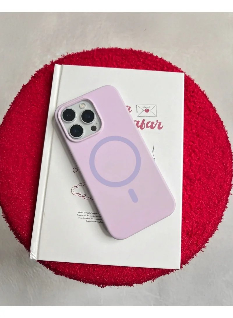 Mobcos Mobcos iPhone 17 Pro Purple Elite Ring Mobcos iPhone 17 Pro Purple Elite Ring Premium Silicone Magnetic Wireless Charging Case for iPhone | Silky Soft Touch | Military-Grade Shockproof Protection | Strong Magnetic Compatibility | Luxury Slim Cover  | Best Price UAE
