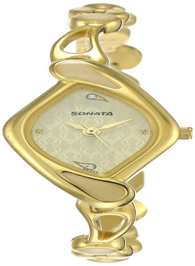 Sonata Sona Sitara Analog White Dial Women's Watch-NL8073YM01/NP8073YM01 - Image 1