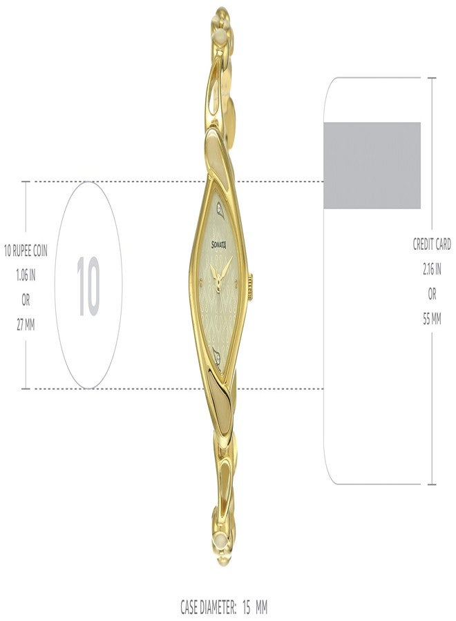 Sonata Sona Sitara Analog White Dial Women's Watch-NL8073YM01/NP8073YM01 - Image 3