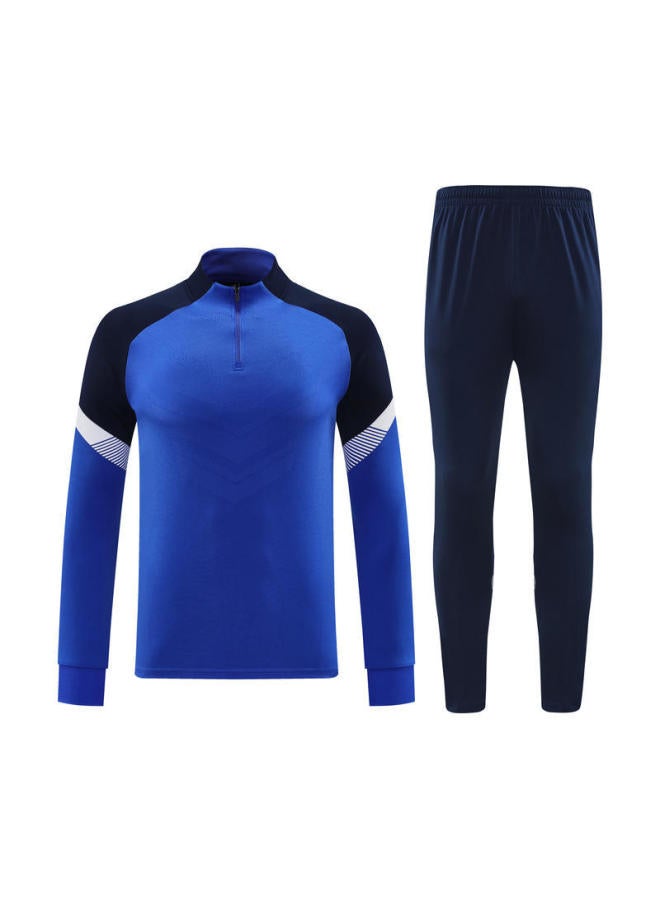 Adult And Children's Sports Suits Half-zip Training Suits Club Uniforms Autumn And Winter Long-sleeved Plus Velvet Football Suits