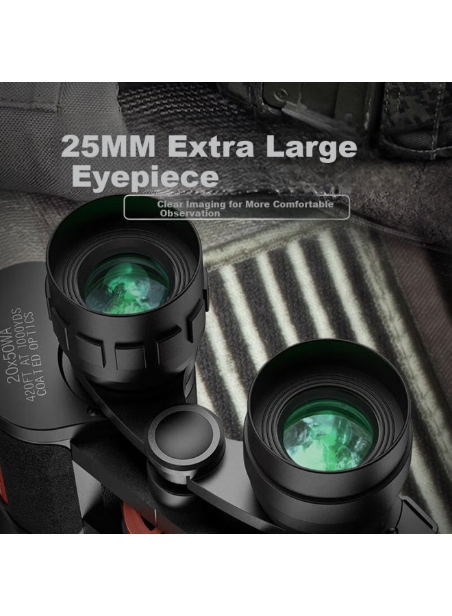 Leaysoo Blade Ii 20x50 High-power Hd Large Eyepiece Wide-angle Low-light Night Vision Professional Binoculars With Smartphone Adapter - Image 3