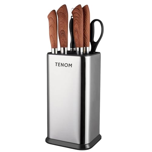 Tenom Knife Holder Stand for Kitchen, Knife Stand Steel, Knife Stand Without Knife, Knife Block for Kitchen, Knife Storage for Kitchen - Image 1