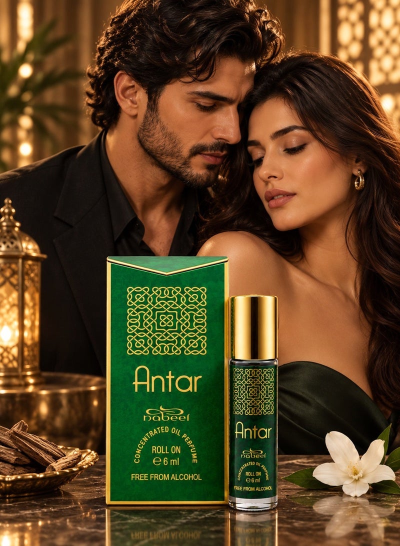 Nabeel 6 Pcs Nabeel Antar Alcohol-Free Roll On Oil Perfume 6ML Long-Lasting Arabian Attar Set for Men and Women Premium Fragrance Collection - Image 4