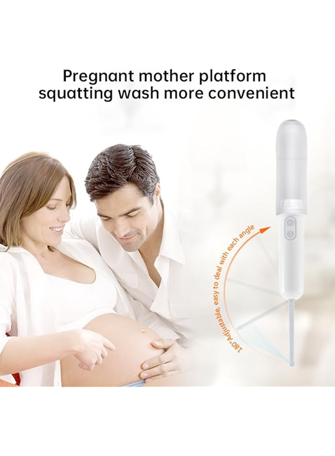 The Bros بيديه محمول يدوي للسفر مع 2 خيارات ضغط، رشاش كهربائي للنظافة الشخصية/العناية بعد الولادة - Image 3