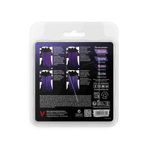 Vallejo - Purple Color Set | Game Color | Contains 4 Bottles x 18 ml (0.60 fl.oz.) - Image 2