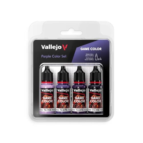 Vallejo - Purple Color Set | Game Color | Contains 4 Bottles x 18 ml (0.60 fl.oz.) - Image 1