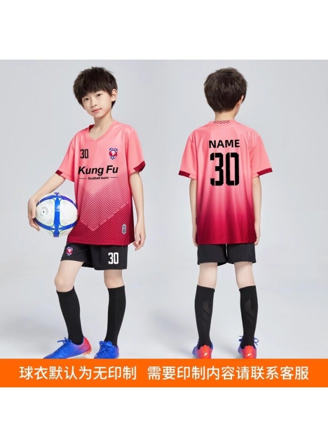 Children's Football Jersey Set - Boys Autumn Winter Training & Competition Quick Dry Kit