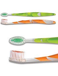 Practicon SmileGoods A334 Toothbrush, 33 Tuft, Soft Bristle, Individually Packaged Toothbrushes, Assorted Colors, Bulk Pack of 72 - Image 1