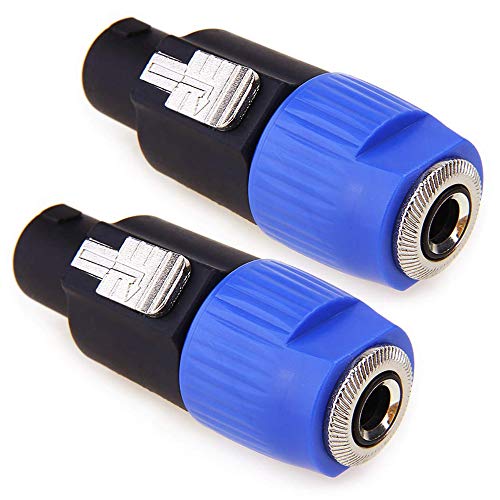 NANYI Speakon to 1/4 Adapter Connector, Upgraded 1/4" Female to NL4FC Male Connectors are for Converting 1/4" Cables to NL4FC Plug for Speaker/Amplifier/Mixer (Speakon to 1/4 Adapter - 2PCS) - Image 2