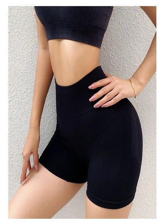 Joychic Sports Shorts, High Waist and Abdomen, Breathable Elastic Hip Lift, Anti-light and Quick-drying Yoga Pants for Women 