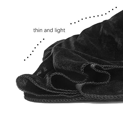 Mayplous Halloween Costumes Kids Cosplay Long Cape Boys Girls Cloak Fancy Dress for Role Play (Black, 100cm / 39") - Image 4
