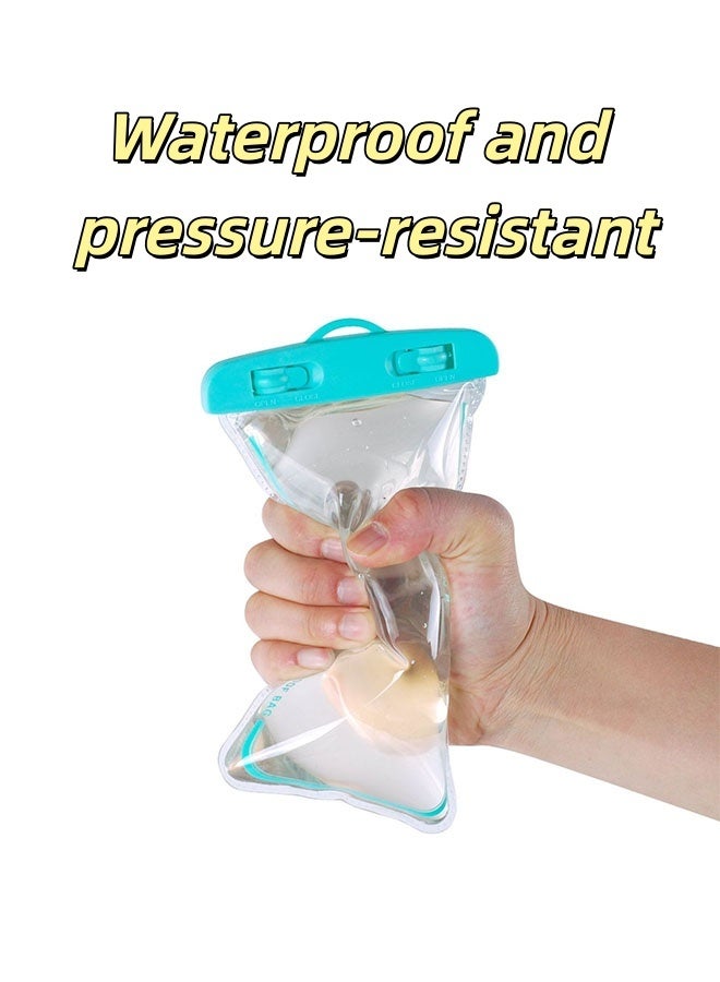 JCB CHIC 2 Pieces Heavy Duty Waterproof Dry Bags,Multi-use Waterproof Storage Bags,Waterproof Phone Pouch,IPX8 Universal Waterproof Case Dry Bag Up to 7.2", for Water Park, Beach, Swimming - Image 4