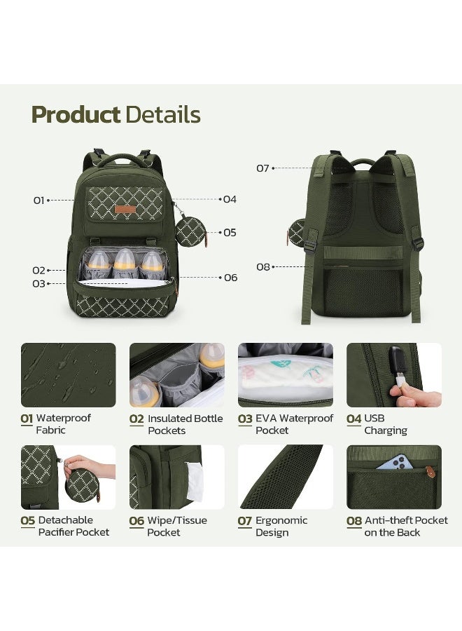 Maelstrom Large Diaper Bag Backpack - Image 5