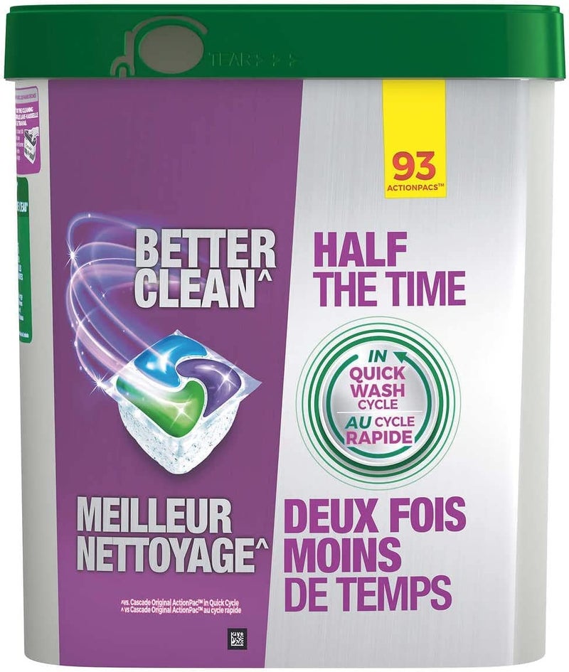 Cascade Platinum ActionPacs Dishwasher Detergent with Dawn, Fresh Scent - 92 Count with 10pct bonus 102 packs - Image 2