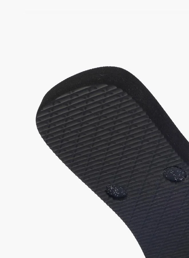 Celeste BLACK Women Glitter Strap Flip Flops for Women | Best Price UAE