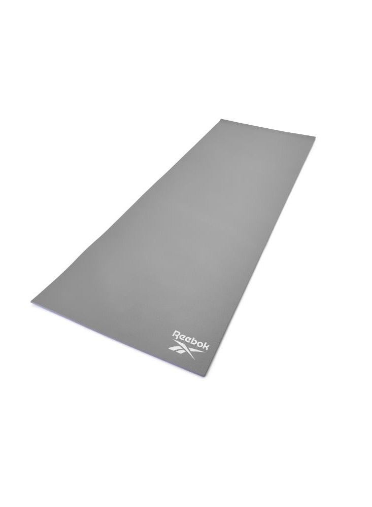 Reebok Double Sided 6 mm Yoga Mat – Purple/Grey – Reversible Non-Slip Mat for Yoga and Pilates - Image 1