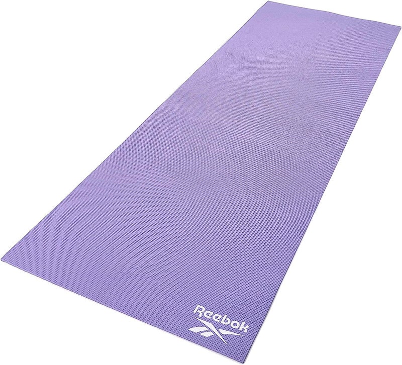 Reebok Double Sided 6 Mm Yoga Mat – Purple/Grey – Reversible Non-Slip Mat For Yoga And Pilates - Image 1