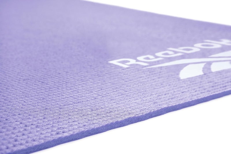 Reebok Double Sided 6 Mm Yoga Mat – Purple/Grey – Reversible Non-Slip Mat For Yoga And Pilates - Image 5