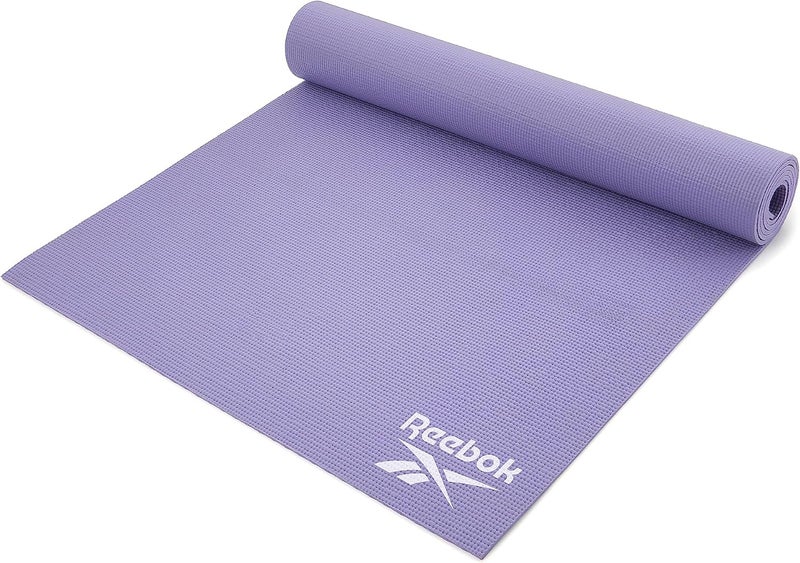 Reebok Double Sided 6 Mm Yoga Mat – Purple/Grey – Reversible Non-Slip Mat For Yoga And Pilates - Image 2