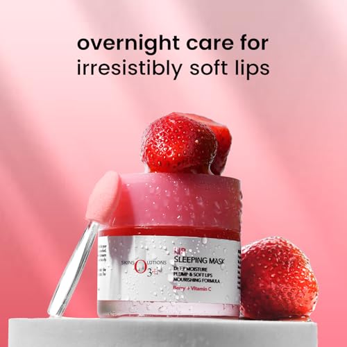 O3+ Lip Sleeping Mask for Plump, Smooth & Soft Lips with Nourishing Shea Butter and Berry Extracts, Deep Overnight Repair Lip Treatment for Chapped, Cracked & Dry Lips, 25g - Image 4