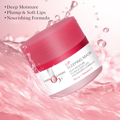 O3+ Lip Sleeping Mask for Plump, Smooth & Soft Lips with Nourishing Shea Butter and Berry Extracts, Deep Overnight Repair Lip Treatment for Chapped, Cracked & Dry Lips, 25g - Image 5