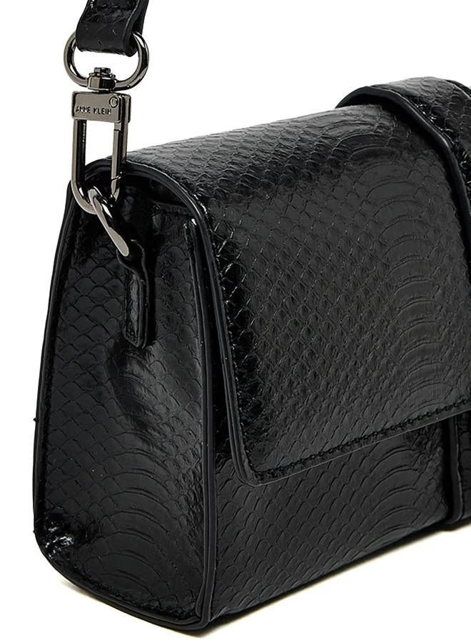 Anne Klein  Croc Textured Flap Shoulder Bag for Women | Best Price UAE