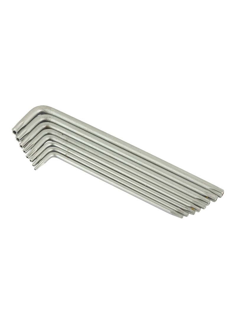 Stanley - STANLEY 92624 Tamper Proof LType Torx Hex Key Silver Pack of 8 - Image 1