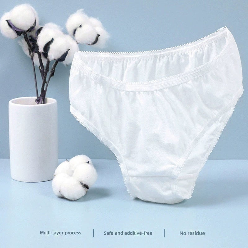 KIMHOME Pack of 10 Disposable Underwear for Women – Breathable, Skin-Safe & Convenient - Image 4