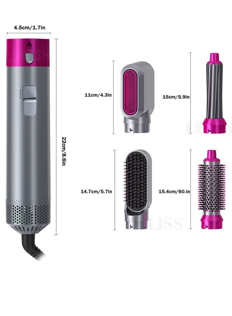 ELTRAZONE Hair Dryer Brush 5 In 1 Hair Blower Brush Hot Air Styler Comb One Step Hairdryer Electric Blowing Hair Dryer Auto Curling Iron - Image 5