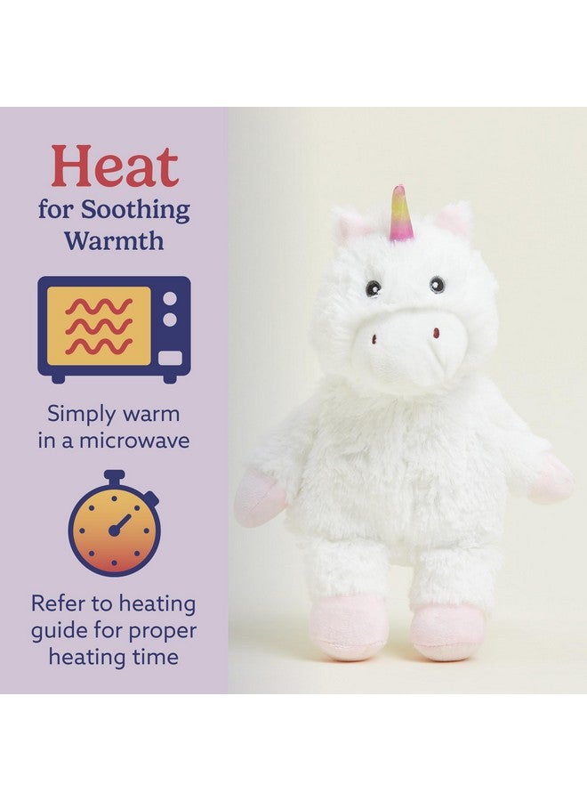 warmies Junior Microwavable & Weighted Stuffed Animals, White Unicorn - Heated Stuffed Animal Plushie for Warmth & Comfort - Cute Soft Plush Toys for Adults & Children (Boys, Girls, Babies & Toddlers) - Image 4