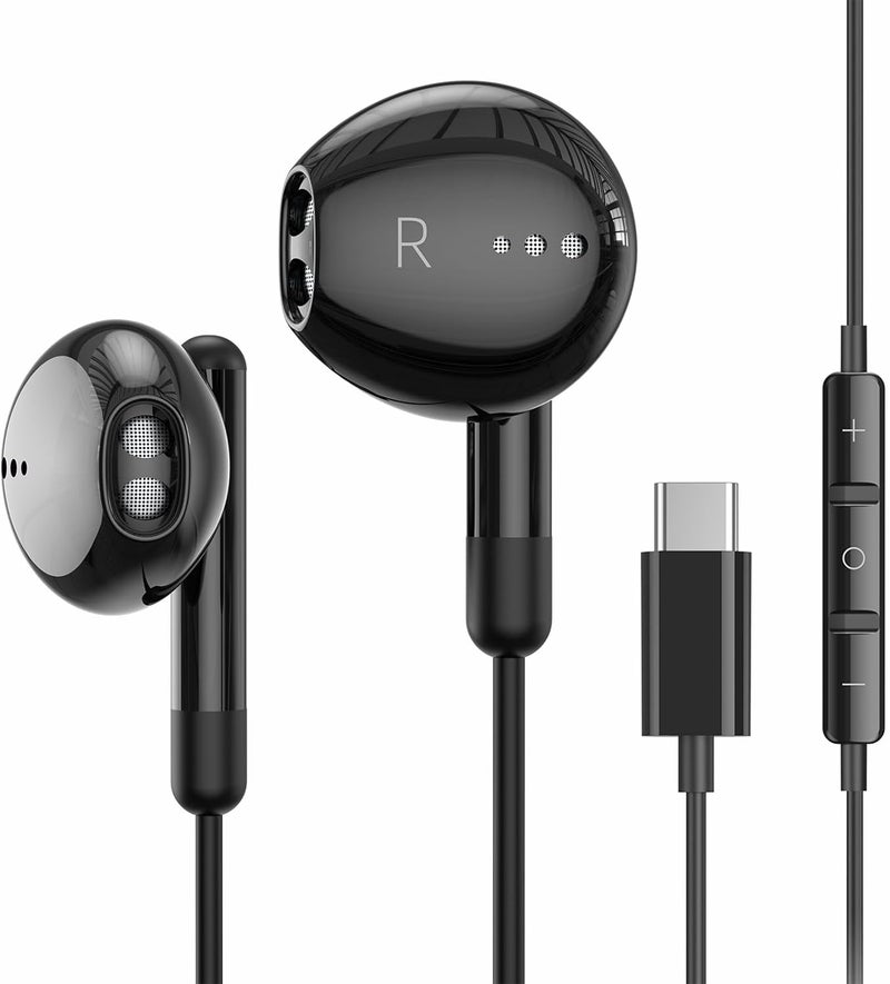 BENEWY سماعات USB C لجهاز iPhone 17 16 15 Pro Max Plus iPad Pro سماعات USB C مع ميكروفون تحكم في الصوت سماعات سلكية USB Type C لجهاز Google Pixel 8 Samsung S25 S24 S23 S22 S21 S20 A55 - Image 1