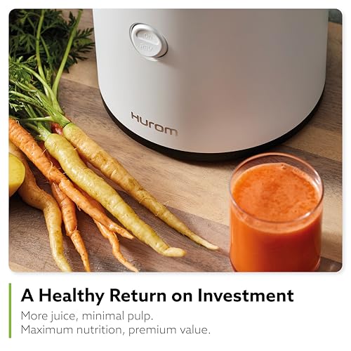 Hurom H320N Cold Press Juicer Machine, Easy to Clean Masticating Slow Juicer, Coarse Strainers, Self-Feeding, Hands Free, Family Size, Quiet Motor, Easy Assembly (White) - Image 4