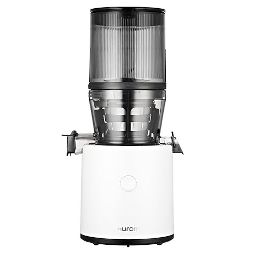 Hurom H320N Cold Press Juicer Machine, Easy to Clean Masticating Slow Juicer, Coarse Strainers, Self-Feeding, Hands Free, Family Size, Quiet Motor, Easy Assembly (White) - Image 1