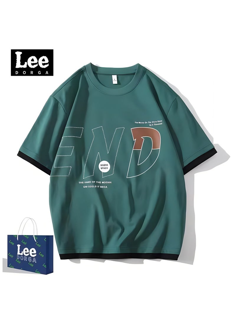 LEE New Fashionable Casual LEE Co Branded T-shirt