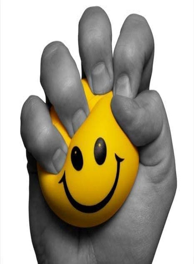 Smart Villa Traders Smiley Face Squeeze Sponge Balls Cute Funny Yellow Stress Reliver Ball ( 1 Pairs , Free Size ) - Image 3