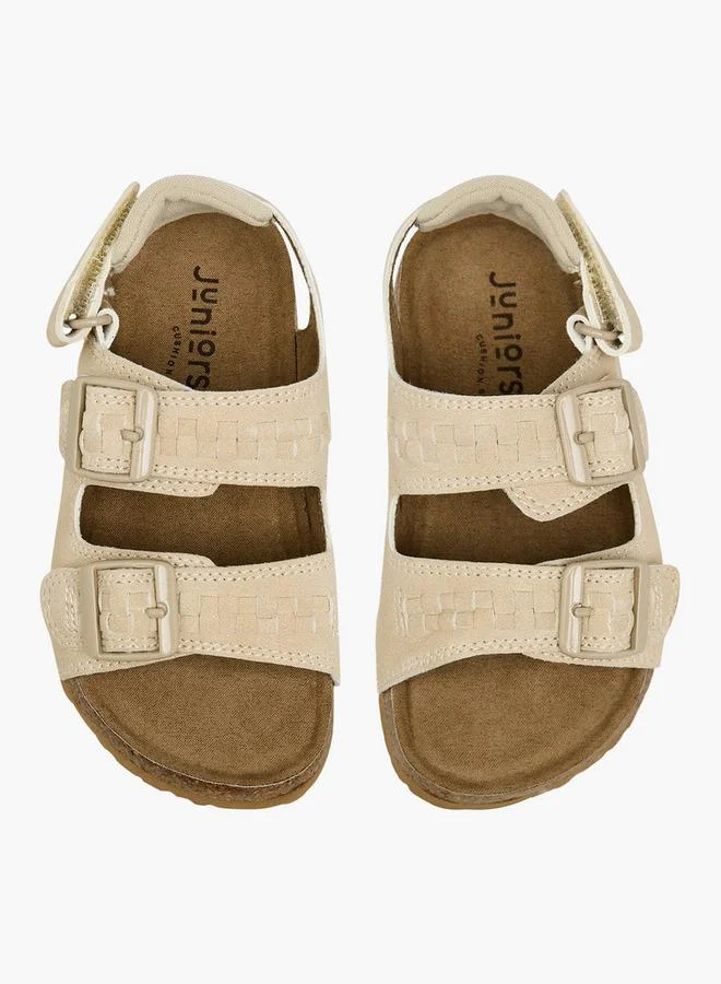 JUNIORS Boys Buckle Detail Hook & Loop Sandals