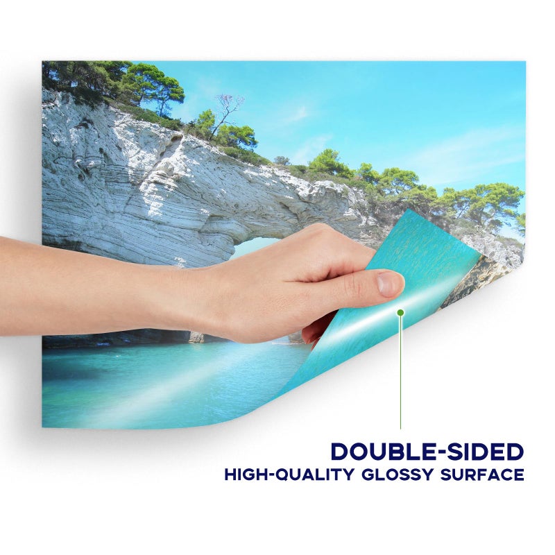 Goefun Double Sided Glossy Photo Paper 8.5x11 100 Sheets, Goefun 200GSM/54LB Inkjet Printer Paper 8.5 x 11 Glossy for Crafting, Chip Bags, Calendars, Menus, Cards and Invitations - Image 3