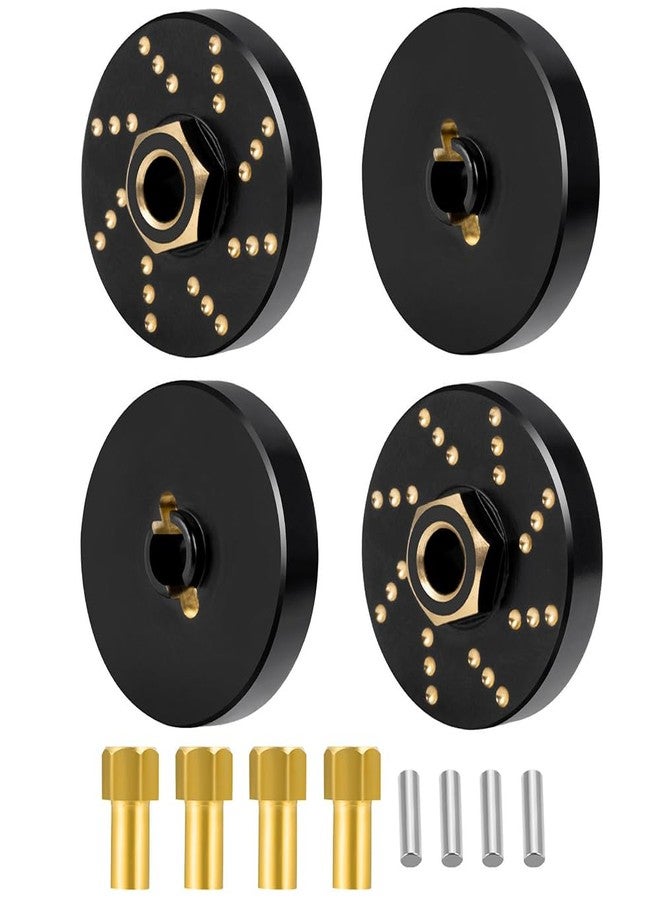 MOHERO 4Pcs 58g Brass Wheel Weights with 7mm Wheel Hex Hub Extended Wheel Spacers for 1/18 RC Crawlers TRX4M Bronco Defender K10 High Trail F150 Upgrades Parts - Image 1