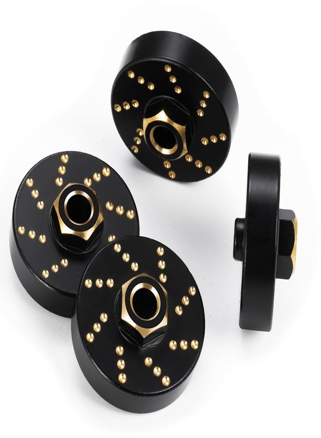 MOHERO 4Pcs 58g Brass Wheel Weights with 7mm Wheel Hex Hub Extended Wheel Spacers for 1/18 RC Crawlers TRX4M Bronco Defender K10 High Trail F150 Upgrades Parts - Image 3