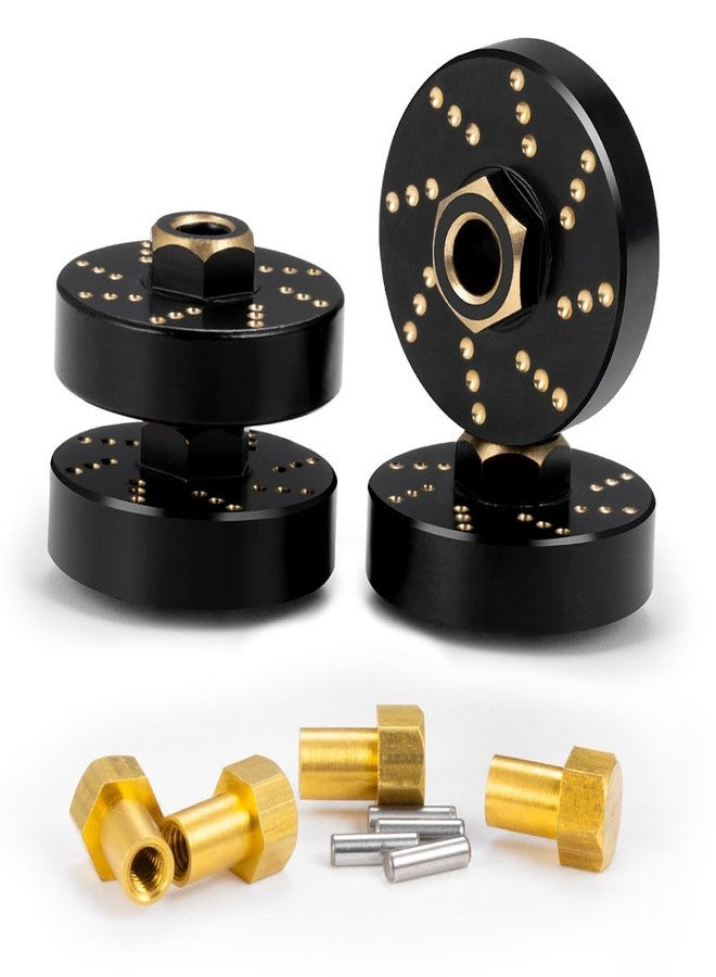 MOHERO 4Pcs 58g Brass Wheel Weights with 7mm Wheel Hex Hub Extended Wheel Spacers for 1/18 RC Crawlers TRX4M Bronco Defender K10 High Trail F150 Upgrades Parts - Image 4
