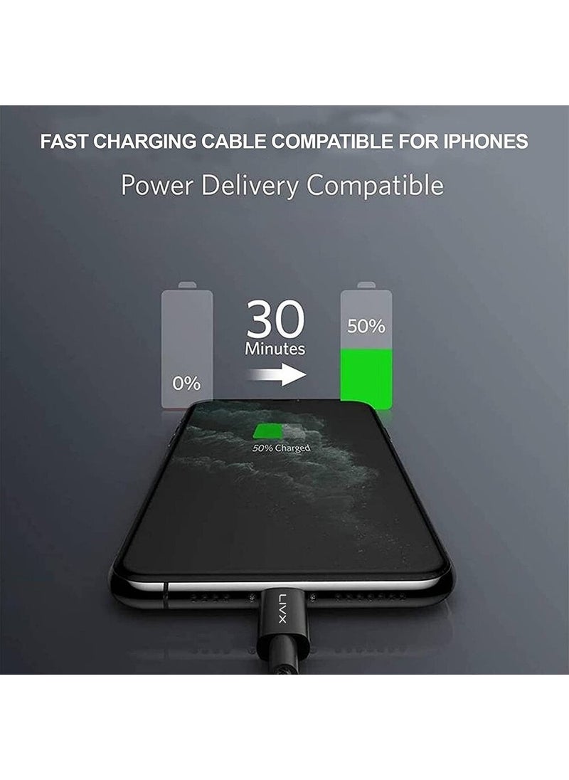 Livx - Horizontal 20W Type C To Lightning 3 Meters Apple iPhone iPad Fast Charging and Data Cable Space Gray Ipblt - Image 1