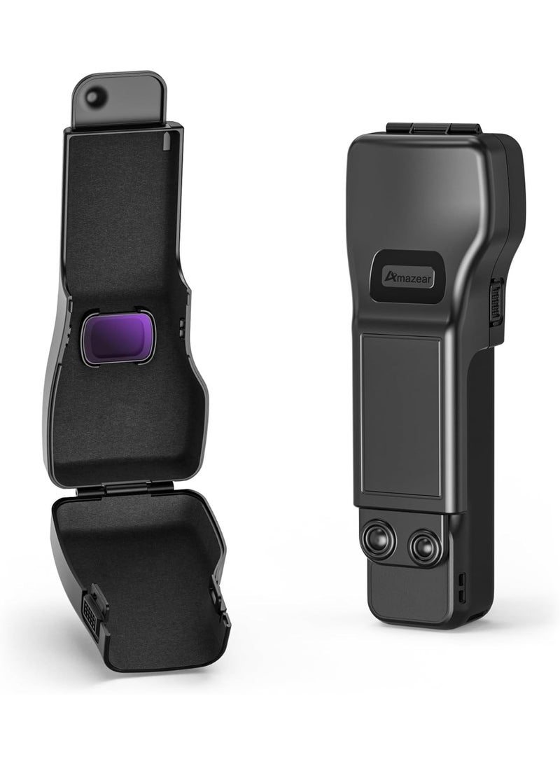 AMAZEAR DJI Osmo Pocket 3 Gimbal Screen Protective Cover for DJI Osmo Pocket 3 Accessories,DJI Pocket3 Camera Lens Cap Hard Case with Soft Lining, Compact Design, Quick Open/Close - Image 1