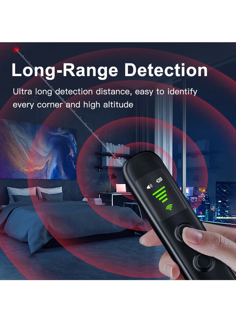 Boyi Hidden-Camera-Detectors, Anti-Spy Camera Detector Bug Detector GPS RF Signal Scanner Listening Devices Finder Wireless for Travel,Car, Bathroom,Office, Hotel, Airbnb (Black)  - Image 5