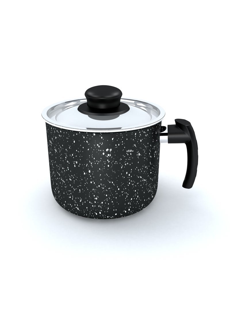 LAZORD Granite Milk Pot Size 16 cm Black  - Image 1