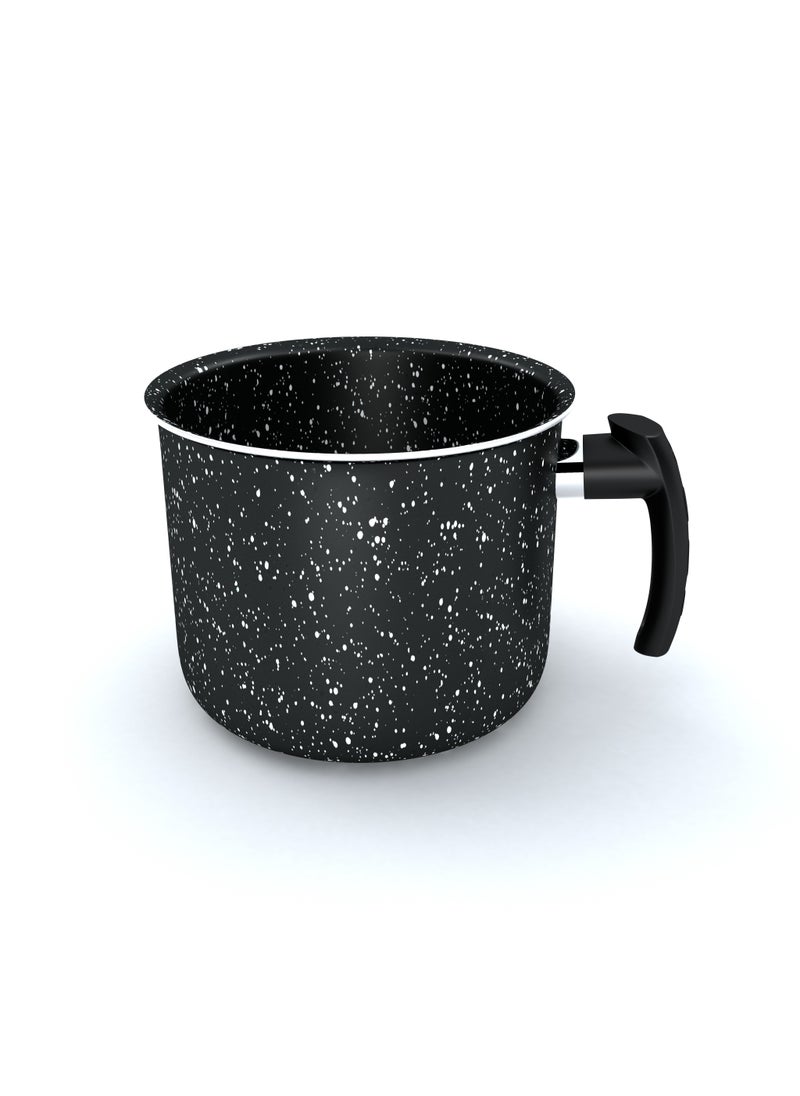 LAZORD Granite Milk Pot Size 16 cm Black  - Image 2