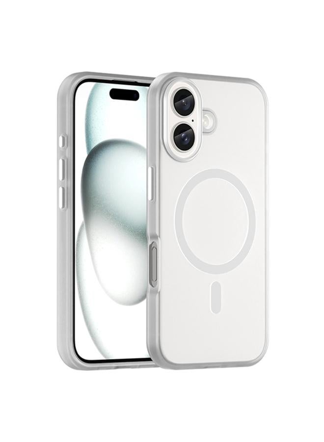 S-TOP Case For iPhone 16 Plus MagSafe Frosted Translucent TPU + PC Full Coverage Phone Case - Image 1