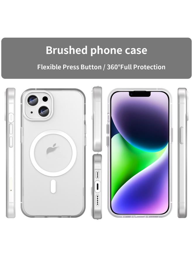 S-TOP Case For iPhone 16 Plus MagSafe Frosted Translucent TPU + PC Full Coverage Phone Case - Image 2