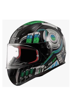 LS2 HELMET FF353 RAPID Full Face Racing Helmet - Color Neo White Green - pzsku/Z8FB025224079E70FA767Z/45/_/1737549047/a58edc94-9c73-4895-9f20-c5356c8a923d