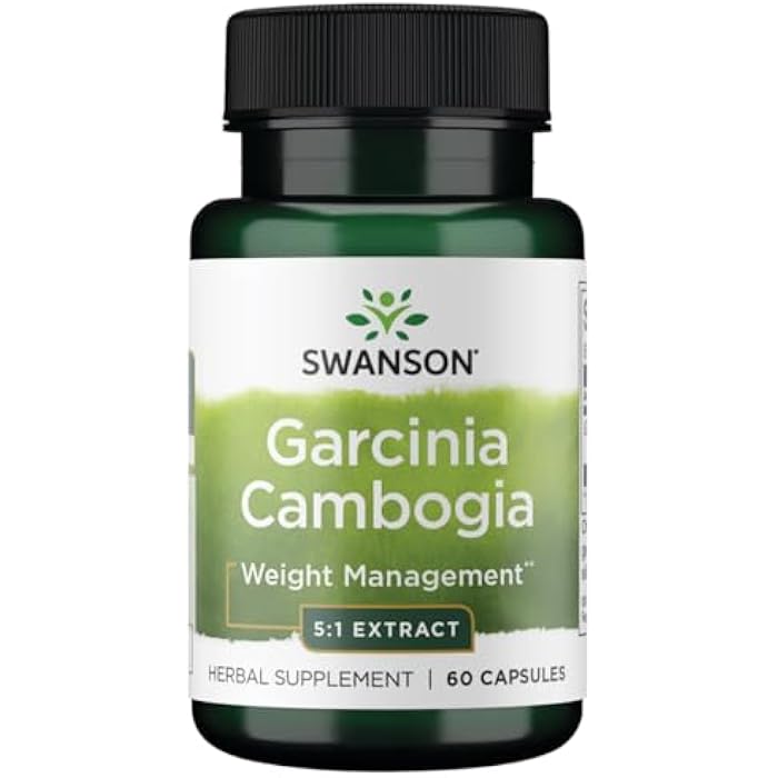 Swanson Garcinia Cambogia 5:1 Extract 80 Milligrams 60 Capsules - Image 1
